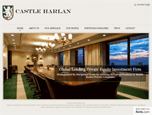 Tablet Screenshot of castleharlan.com